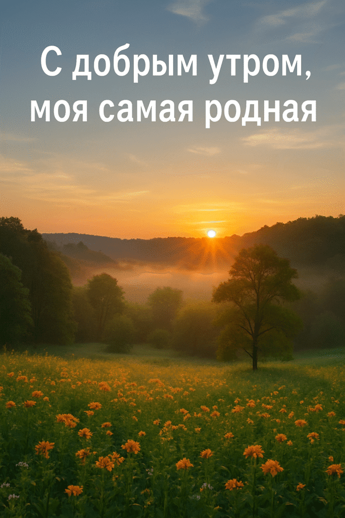 Весенние цветы на рассвете