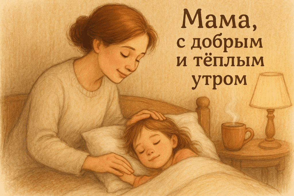 Доброе утро картинки для девочек, мама