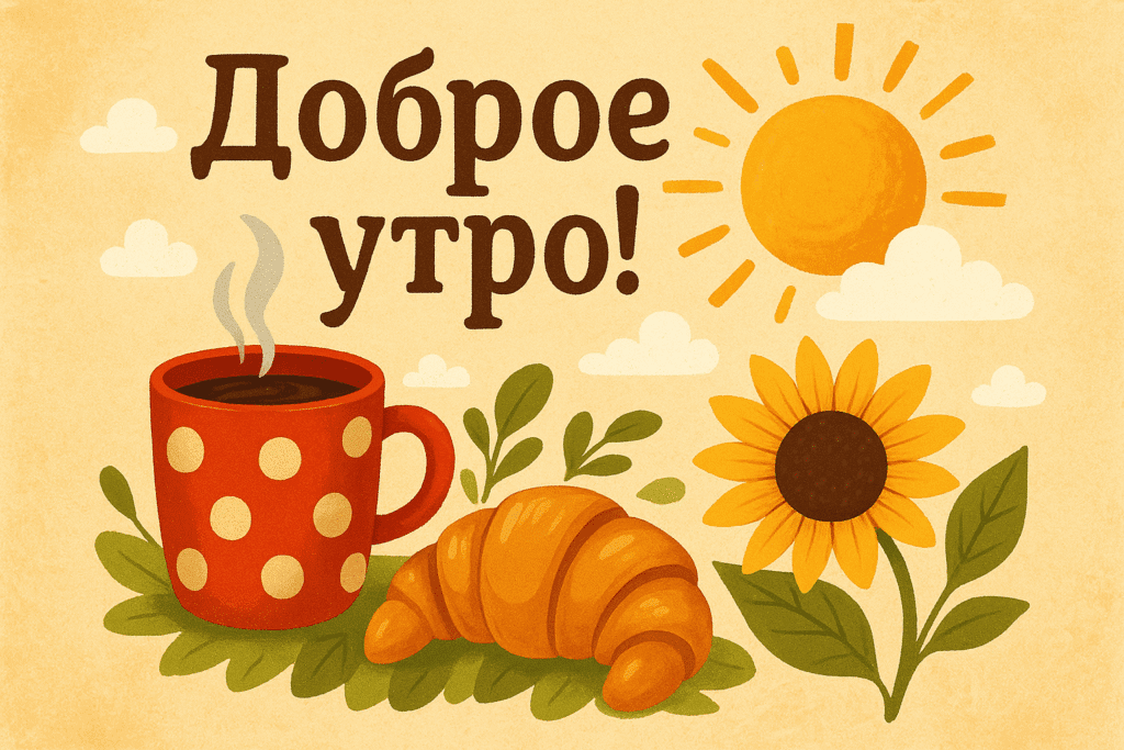 Яркие цветы на фоне синего неба