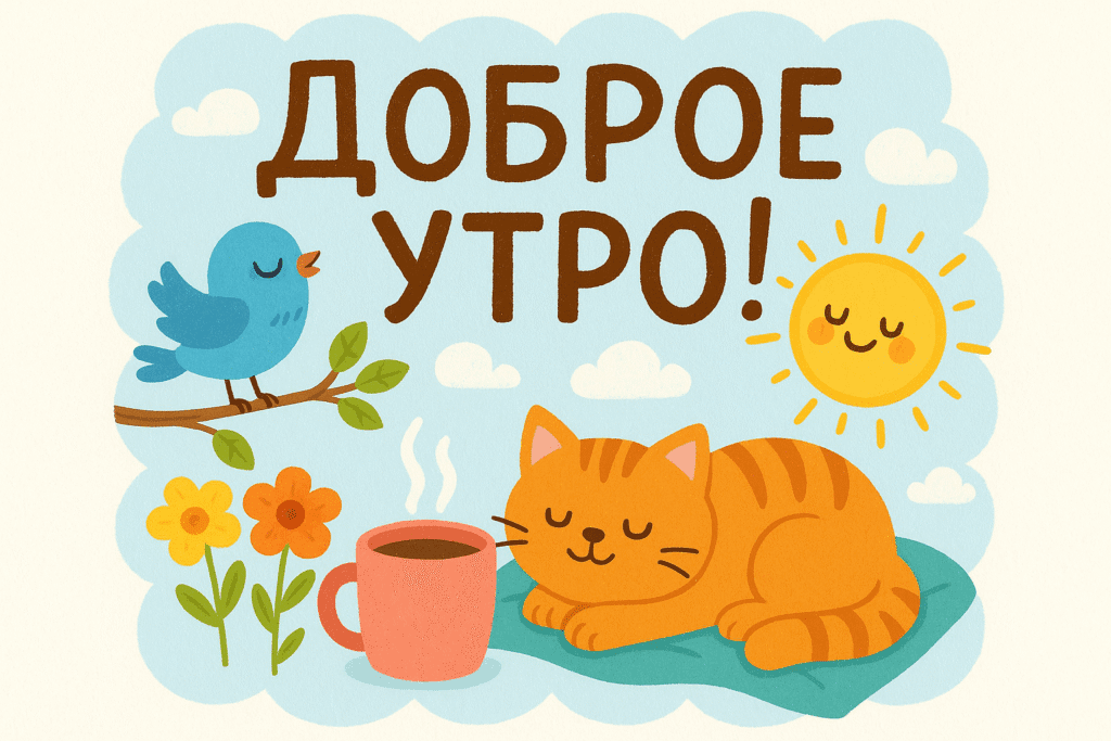 Девушка улыбается чашке кофе