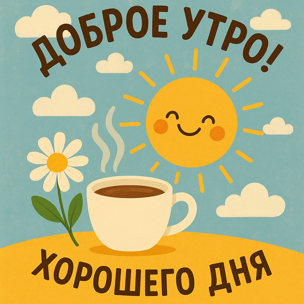 Радужная дорожка и улыбающиеся облака